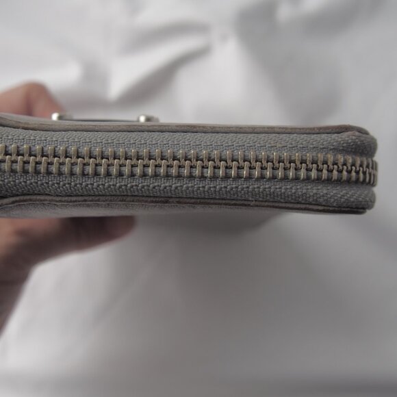 L.A.M.B. Gray Full Zip Wallet, Y2K, Vintage, Gwen Stefani - Picture 10 of 16